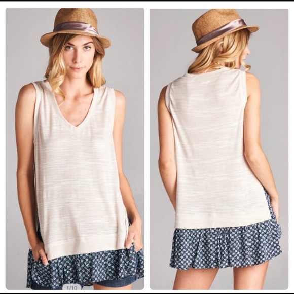 🦋4/$25 Sleeveless V-Neck Tunic Various Sizes Available - Picture 8 of 15